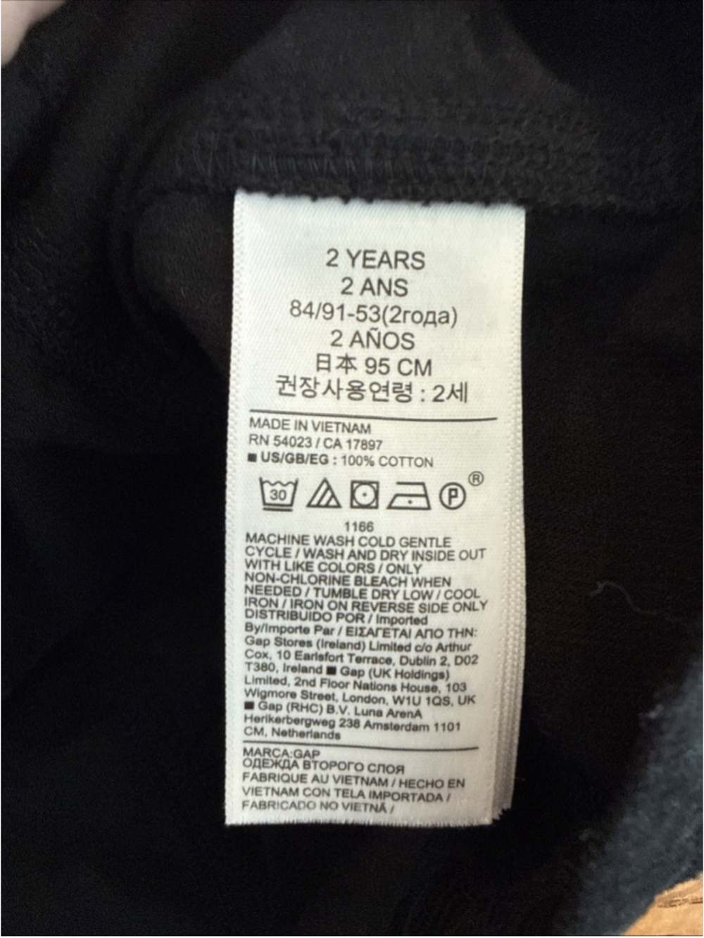Gap Girls Overall Dresses Size 2T Lot Of 2 Black And Denim - Picture 5 of 7